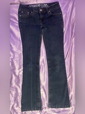 Vintage y2k BONGO Low Rise Flare jeans mallcore McBling 7/33” long / tall